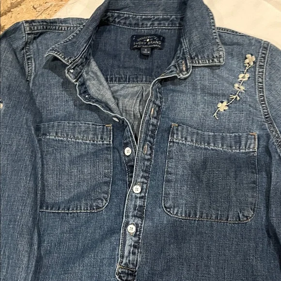 Lucky Brand Blue Denim Shirt - Picture 3 of 3